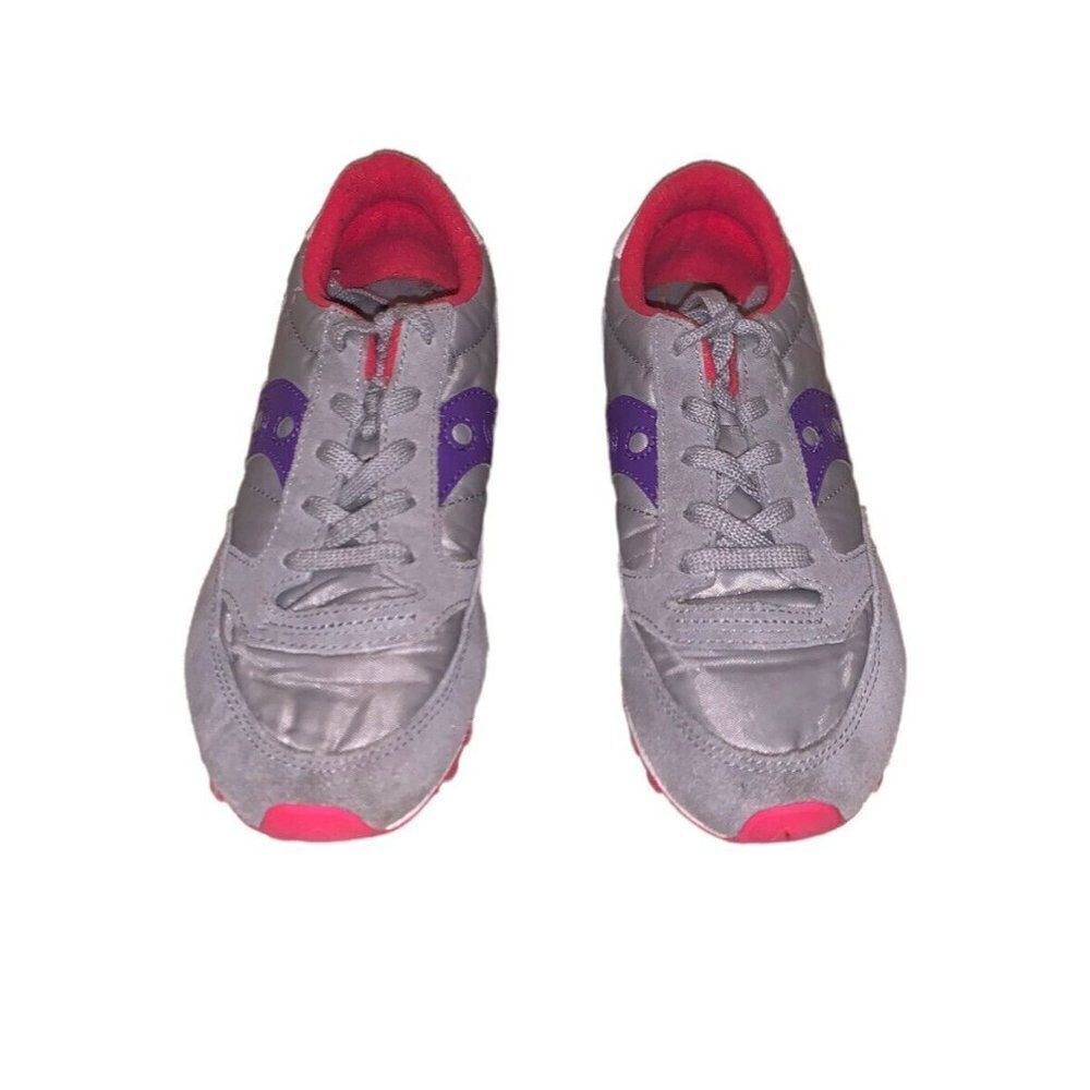 Saucony Jazz Original Gray Lace Up Athletic Lop Top Sneaker Shoes Size 2.5